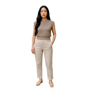 Abercrombie & Fitch Sleeveless Knit Sweater Vest XXS Beige Women’s